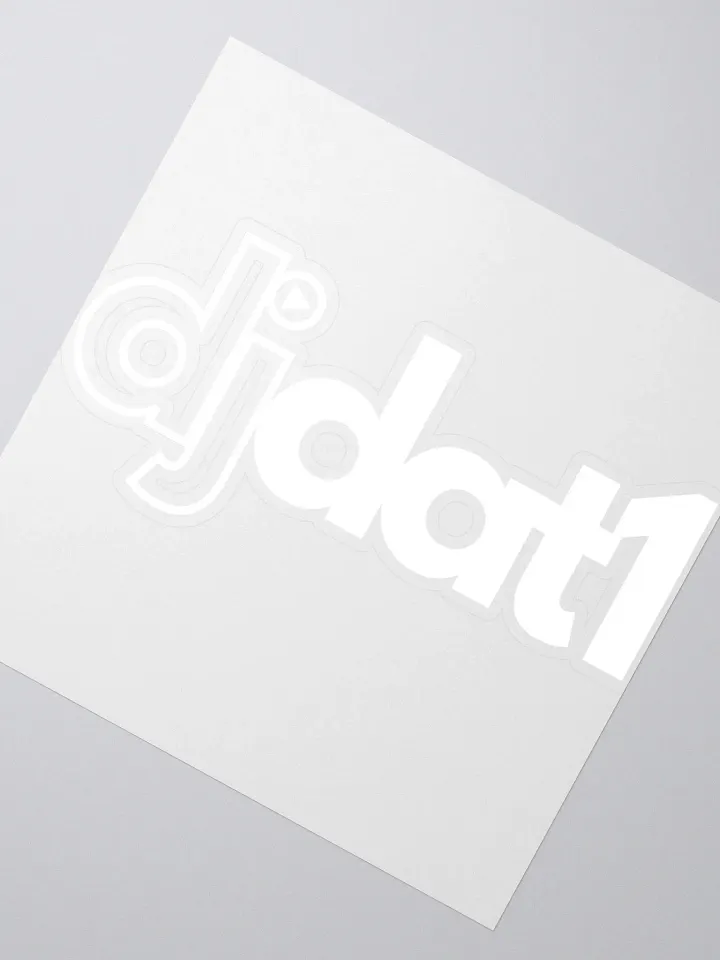 [DJDAT1] Vinyl Stickers (white) product image (5)