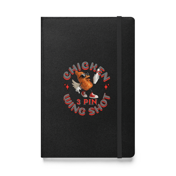Chicken Wing Shot 3 Pin Bowling Funky Hardcover Notebook product image (1)