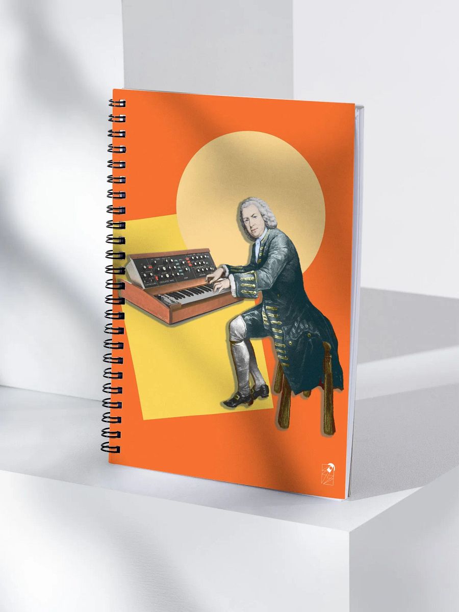 Prelude and Moogue by Frank Fonik, EDM Techno Spiral Notebook product image (4)