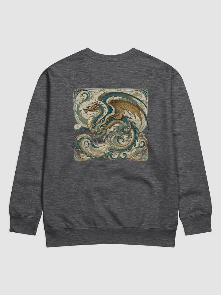 Majestic Western Dragon Art Nouveau Long Sleeve Shirt product image (10)