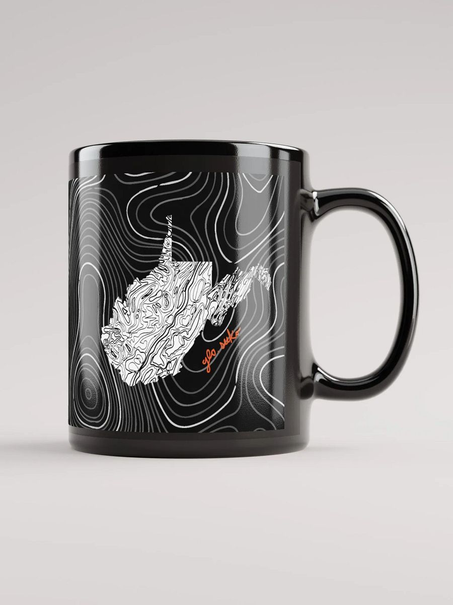 WV Topographical Black Mug product image (1)