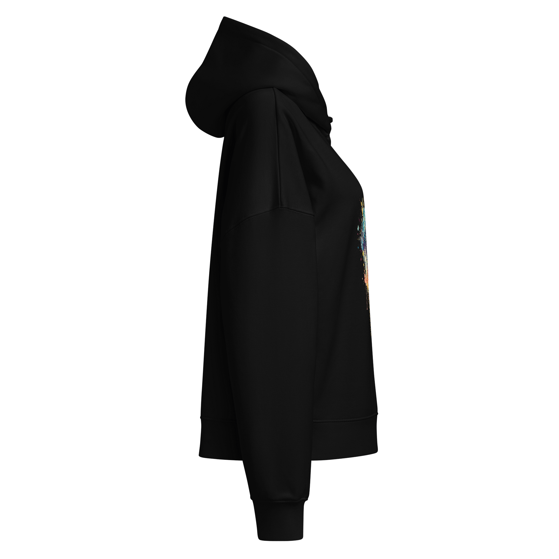 Messy Vinyl Women's Organic Painted Hoodie product image (6)