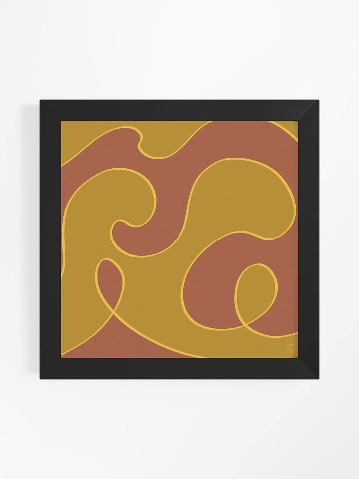 Flowing Harmony Framed Art Print - Abstract Composition No. 5 product image (8)