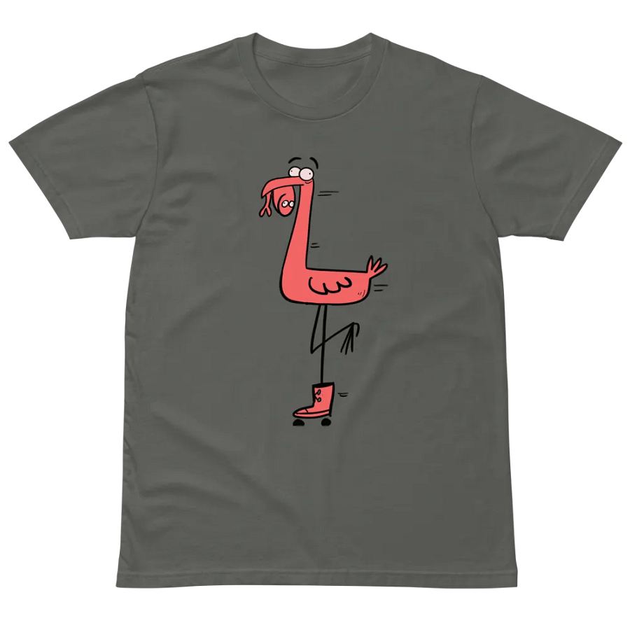 Whimsical Flamingo Sneaker Tee product image (2)