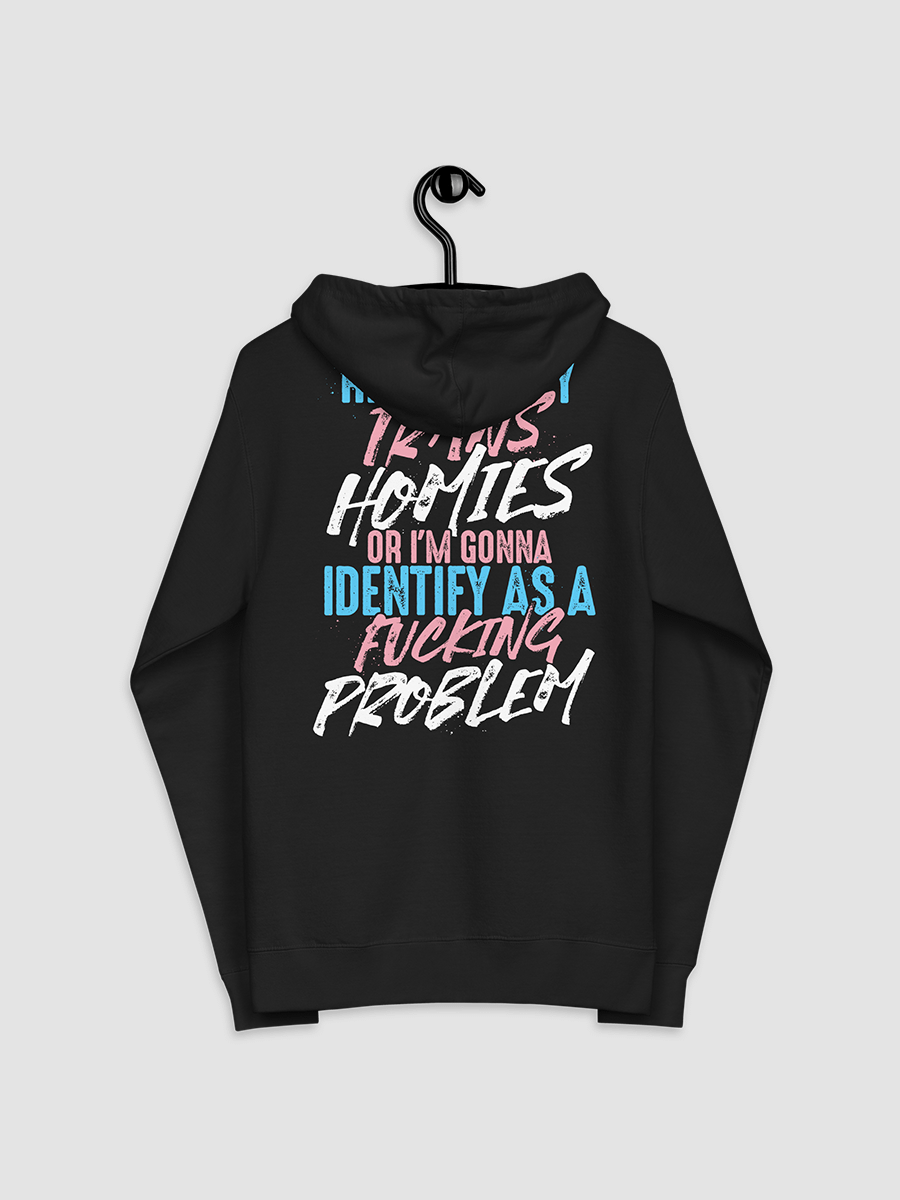 RESPECT TRANS HOMIES FLEECE ZIP UP HOODIE product image (5)