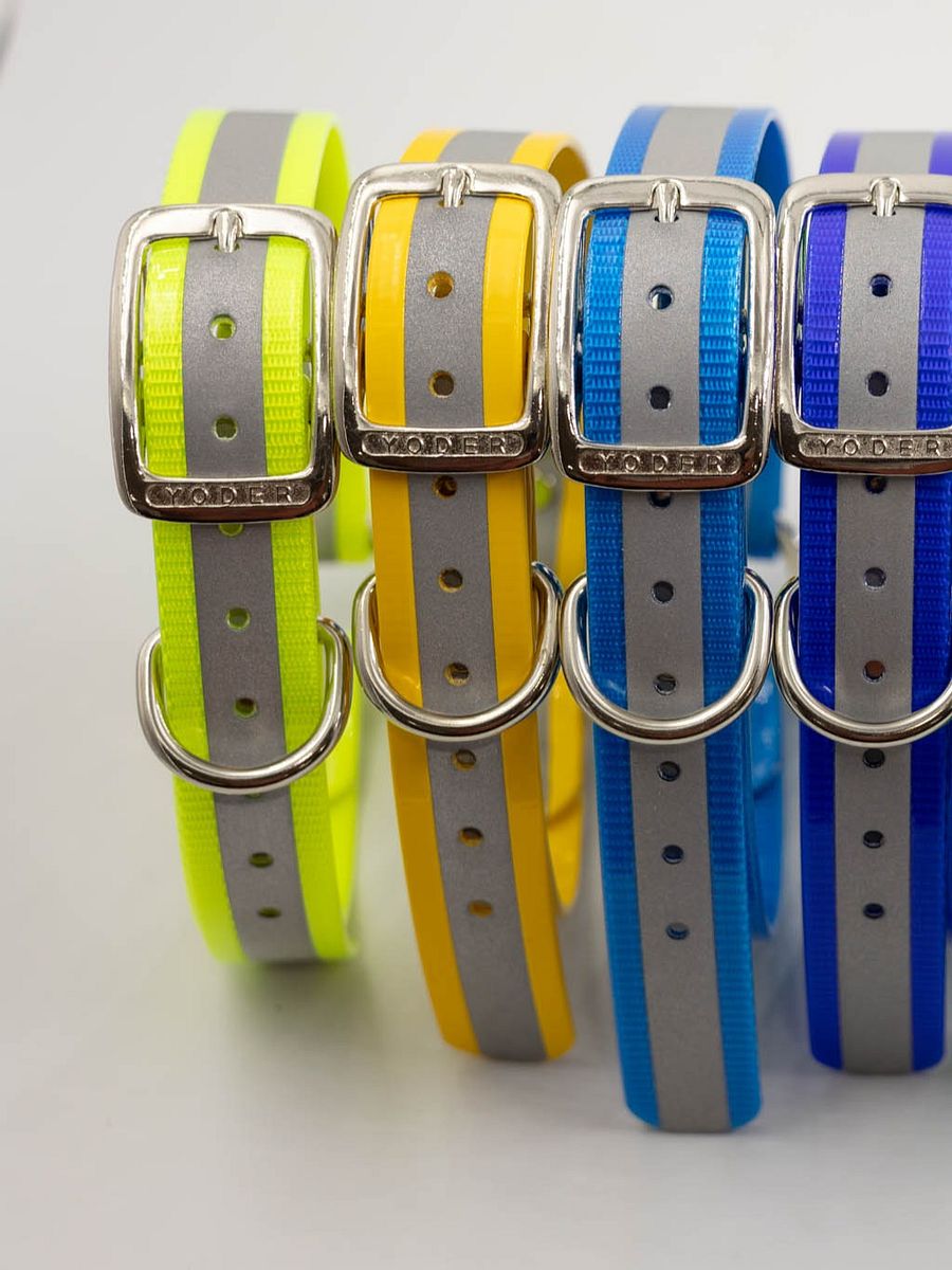Waterproof Reflective Safety Dog Collar Bright Colors product image (11)