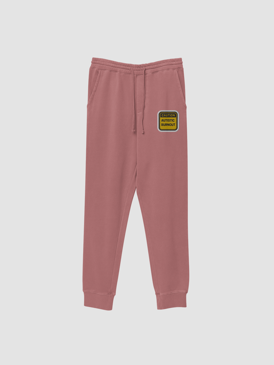 CAUTION: ASD BURNOUT pigment-dyed sweatpants (bubble design) product image (2)