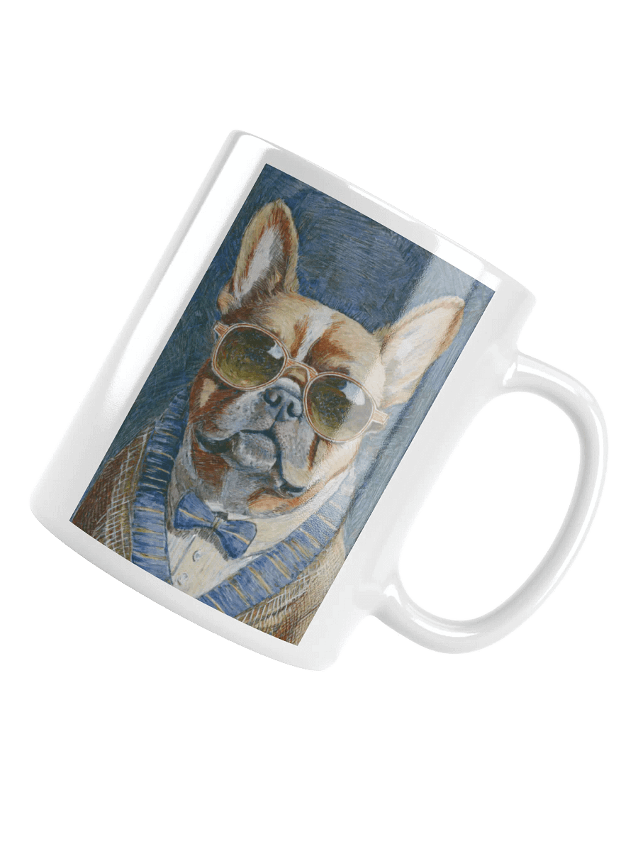 French Bulldog Sunglasses Painting - dogPXL Artistic series Shades White Mug product image (4)