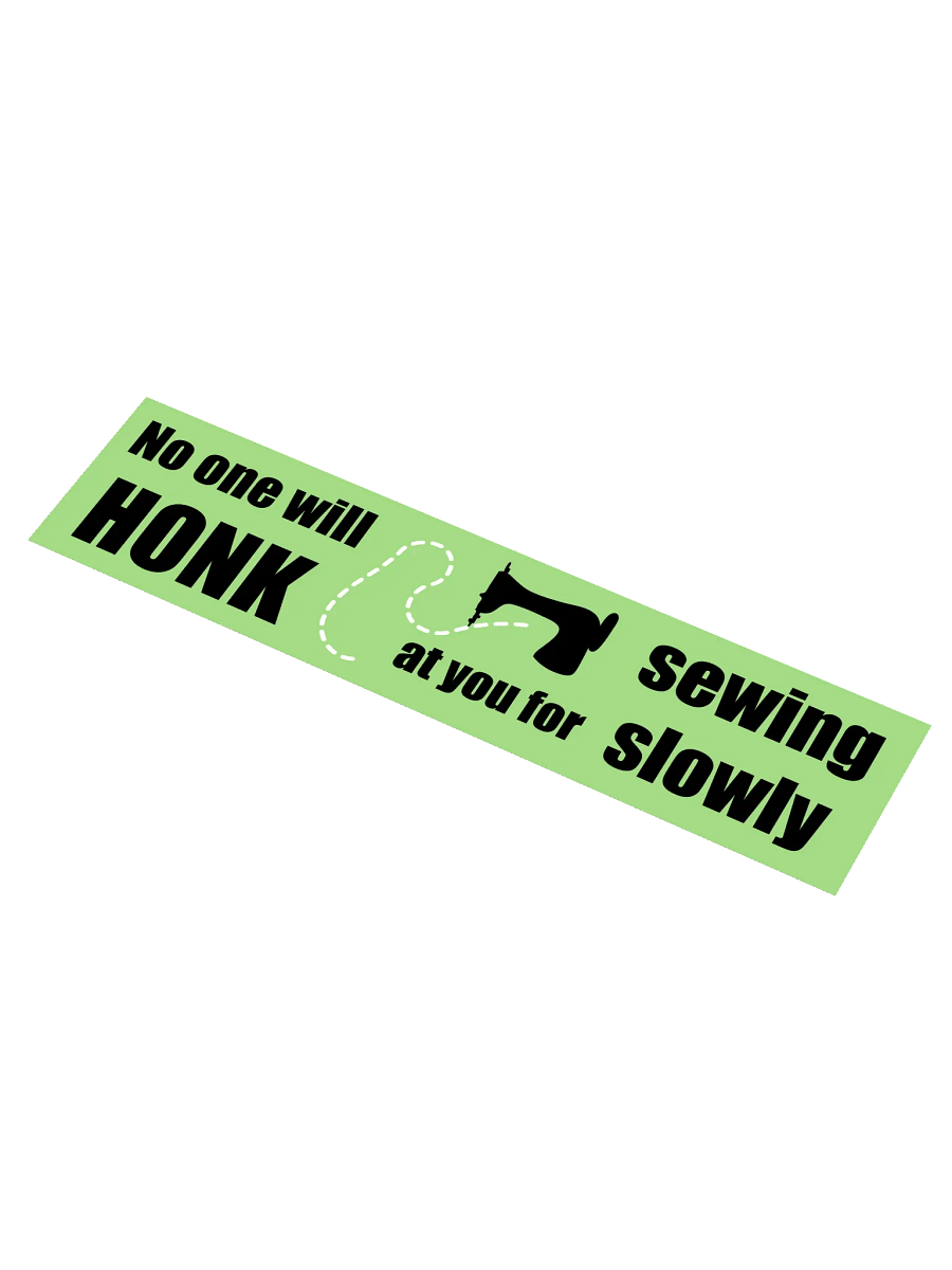 No One Will Honk Bumper Sticker product image (1)