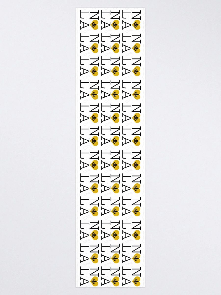 I LOVE NOLA **LEGACY STICKER** (GOLD HEART LONG) product image (3)