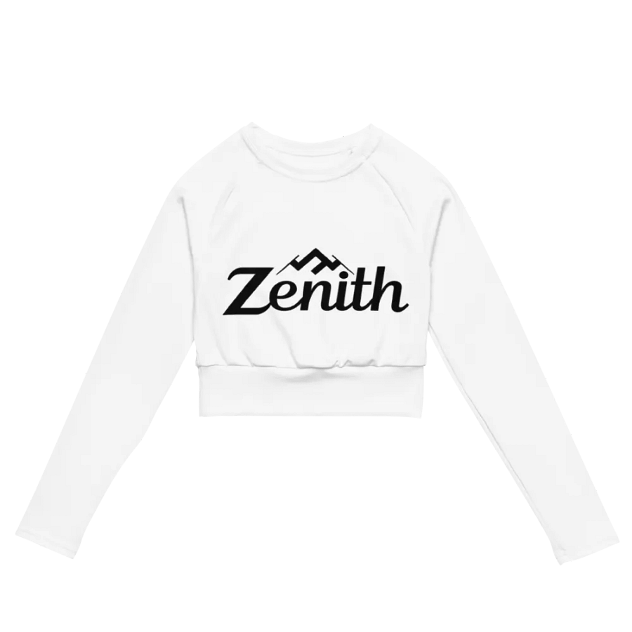 Zenith Women's White Long Sleeve Crop Top product image (3)