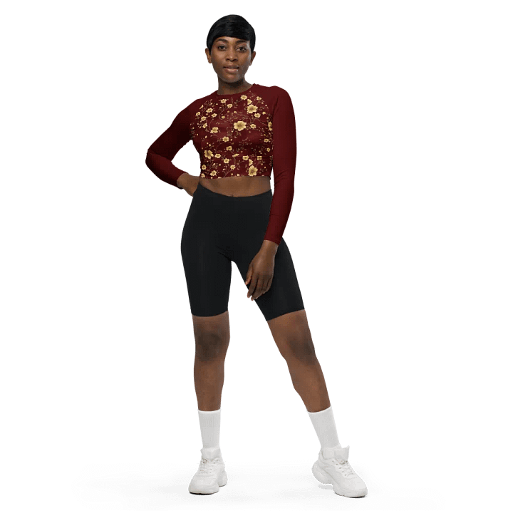 Agni - Crop Top Long Sleeve - Red product image (1)