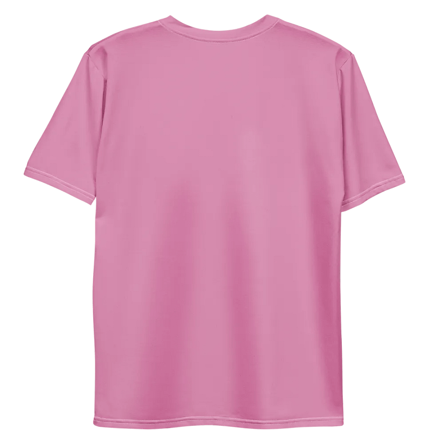 Plain Medium Carnation Pink True Summer Men's Crewneck Polyester Heavyweight Premium T-Shirt by Treasure Pie product image (10)
