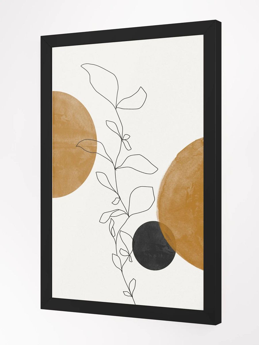 Modern Botanical Lines Framed Poster | Elegant Line Art for a Contemporary Touch product image (2)