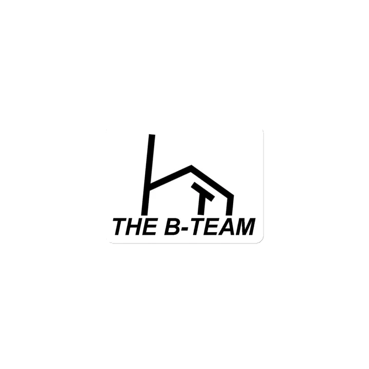 B-Team Black On White Magnet product image (1)
