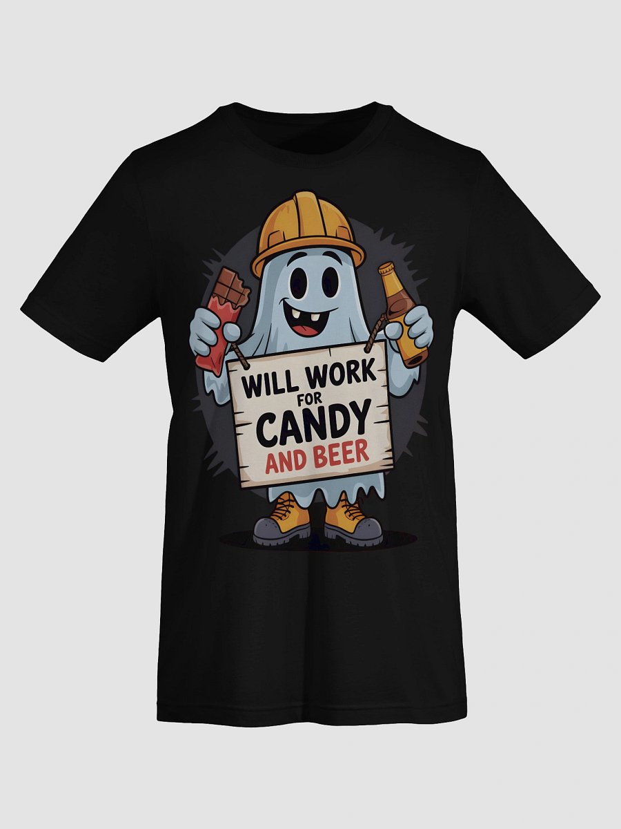 Spooky Construction Ghost T-Shirt product image (74)