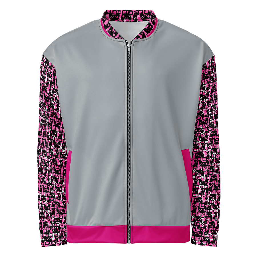 Experience Stories Unisex Bomber Jacket (Pink, Gray, and Black) product image (2)