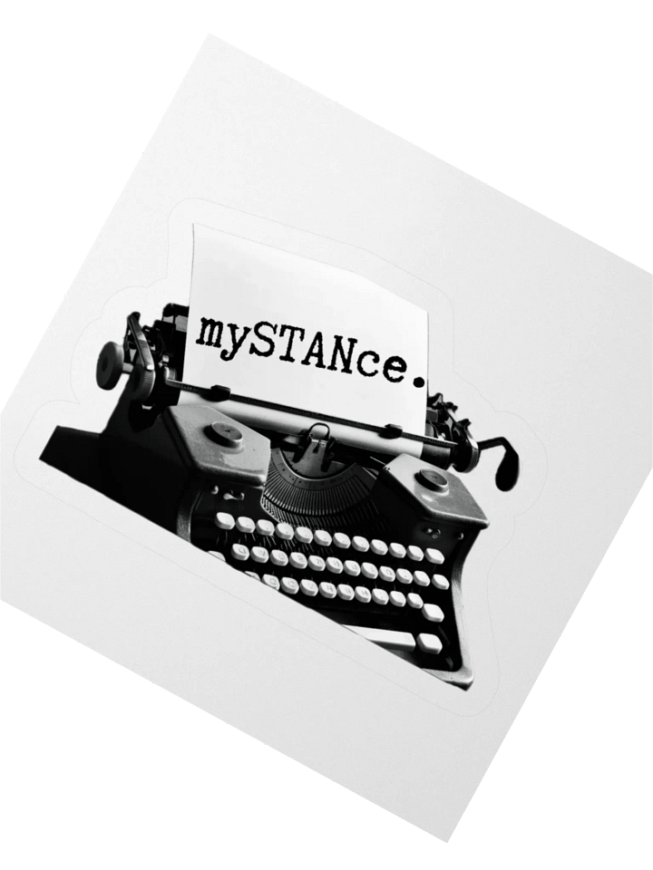 Vintage Typewriter 'mySTANce' Kiss Cut Stickers product image (6)