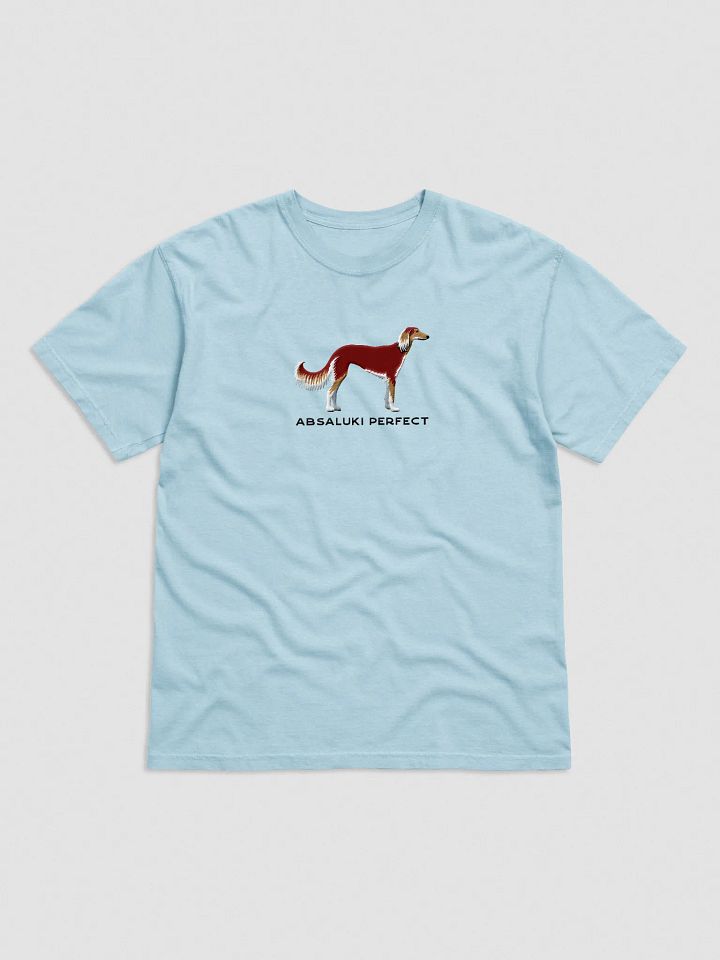 Absaluki Perfect T-Shirt(Embroidered) of a Saluki(Red Tricolor) product image (41)