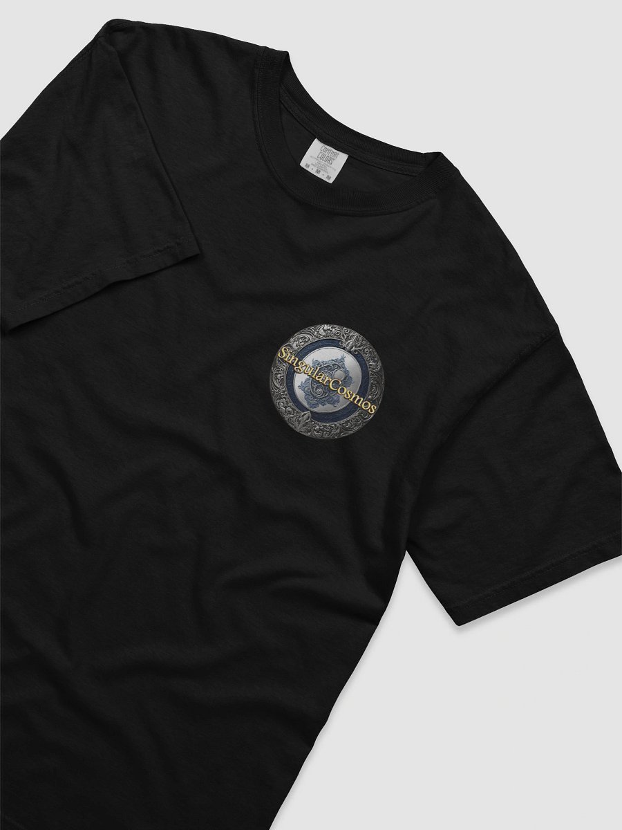 Singular Cosmos Dual Front & Back Logo Black Cotton T-Shirt product image (5)