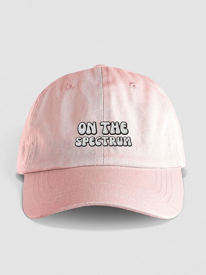 ON THE SPECTRUM groovy lined design embroidered pastel dad hat product image (17)