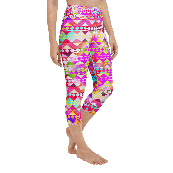 Pink Tribal Capri Leggings product image (2)