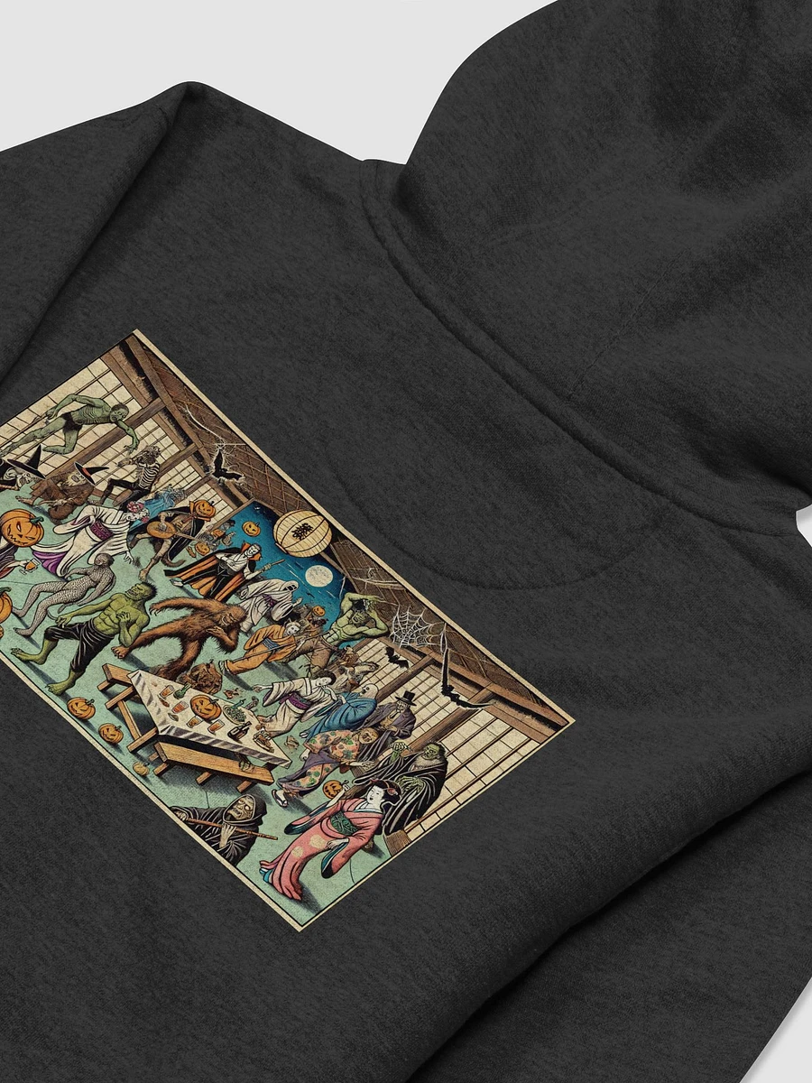 Unveil the Night: Ukiyo-e Halloween Monster Party Hoodie product image (4)