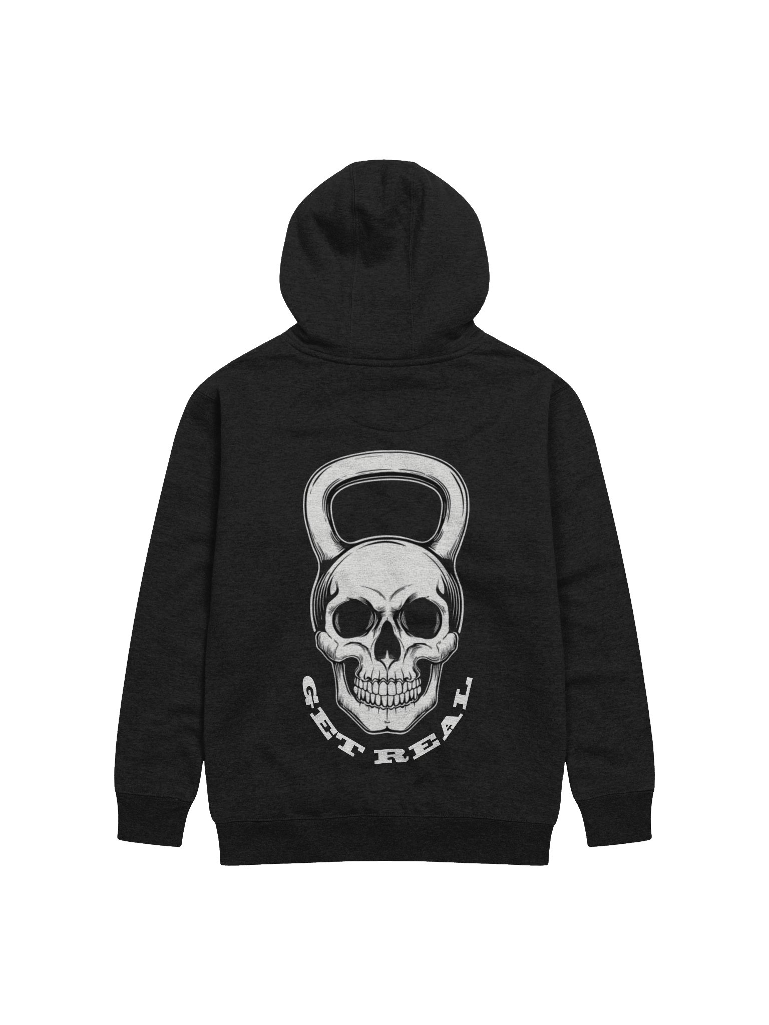 Hoodie Get Real Kettlebell Skull product image (2)