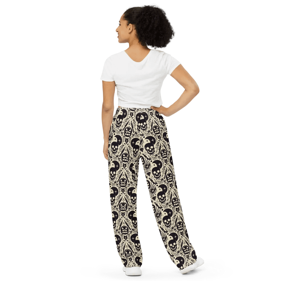 Moonlit Gothic All-Over Wide-Leg Pants product image (4)