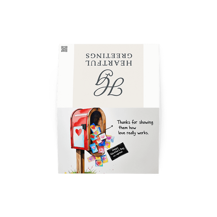 Valentine's Day card - Blank inside product image (2)