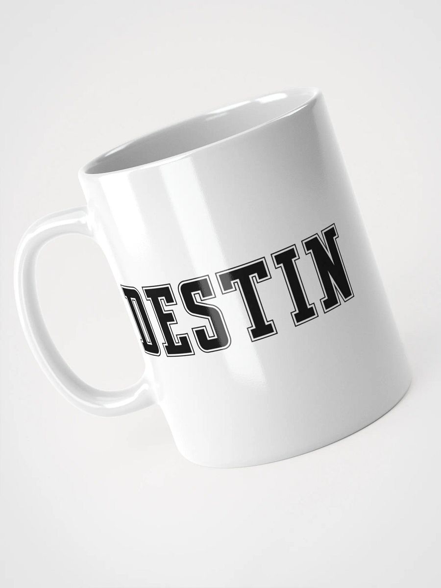 Destin Faux Embroidered Bow White Glossy Mug product image (2)