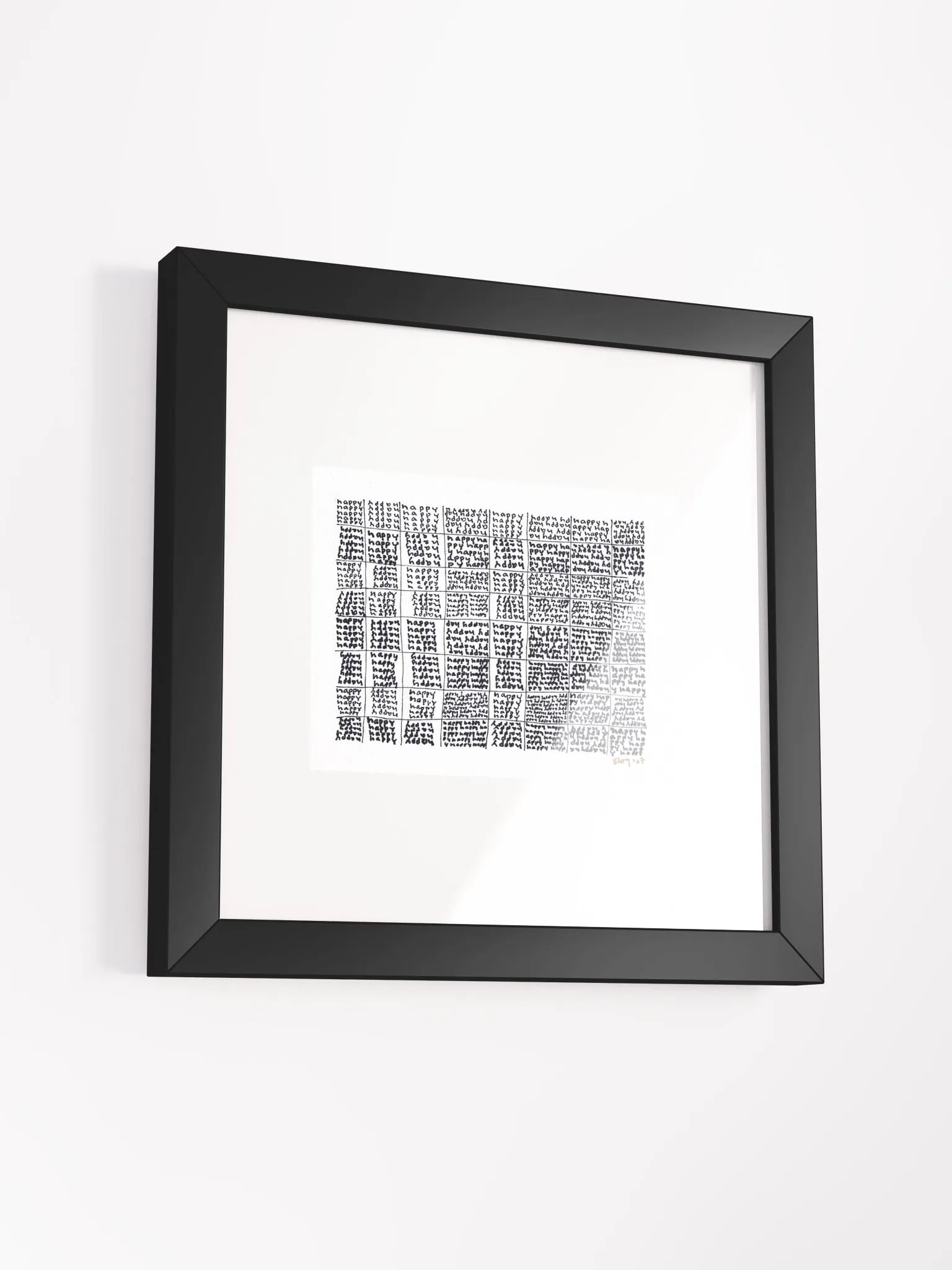 happy Panel Card Print Framed product image (4)