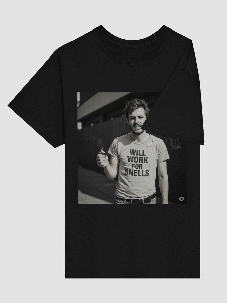 Will Work for Shells Tshirt product image (12)