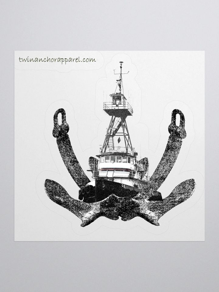 Twin Anchor & Tug CE Kiss Cut Stickers product image (1)