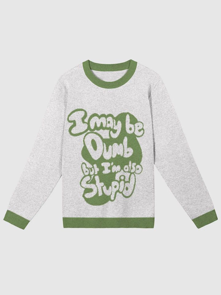 Dumb Kitty Stupid Kitty (Knitted Crewneck) product image (1)