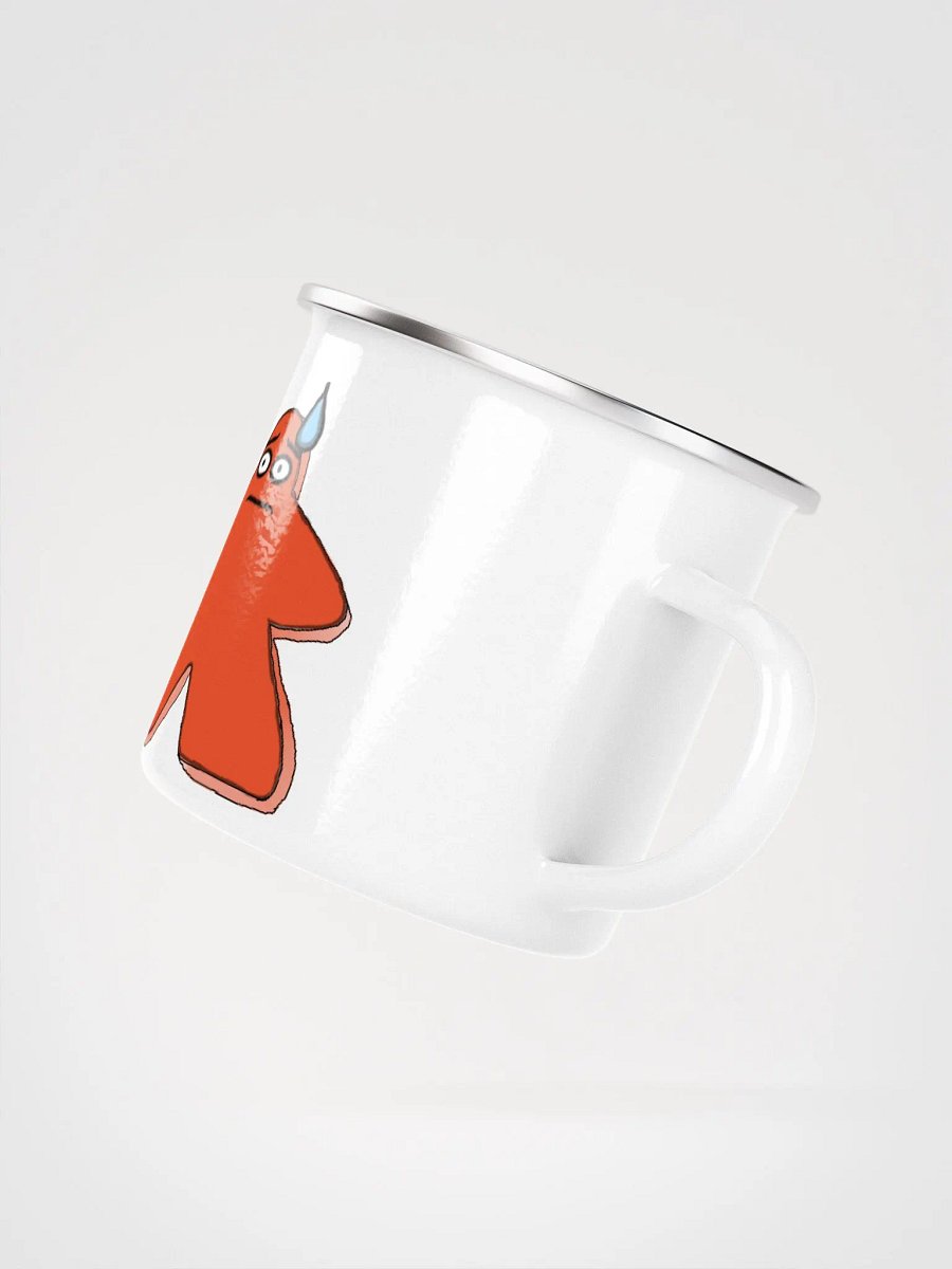 Worried Meeple Enamel Mug product image (3)