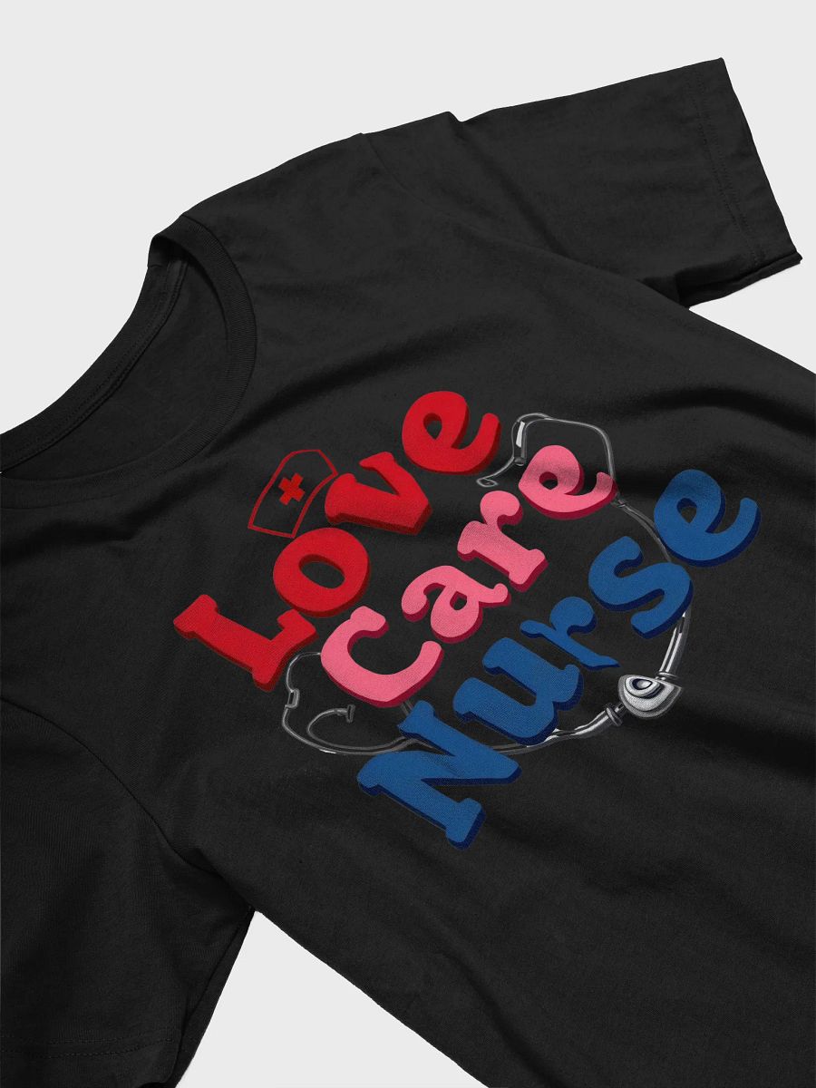 Nurse Love & Care Stethoscope T-Shirt product image (29)