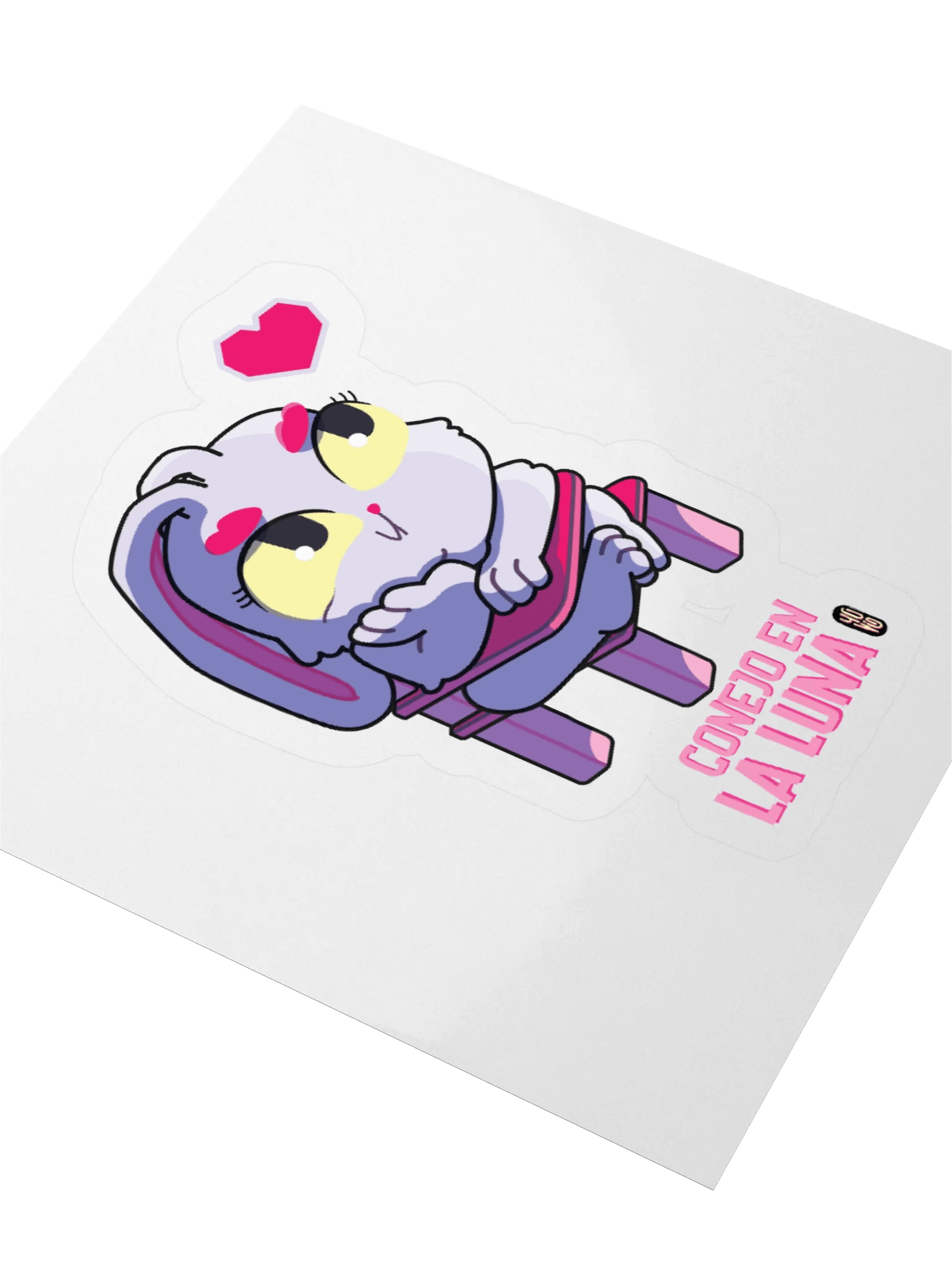 Conejo en la Luna - Sticker (Kiss Cut) product image (3)