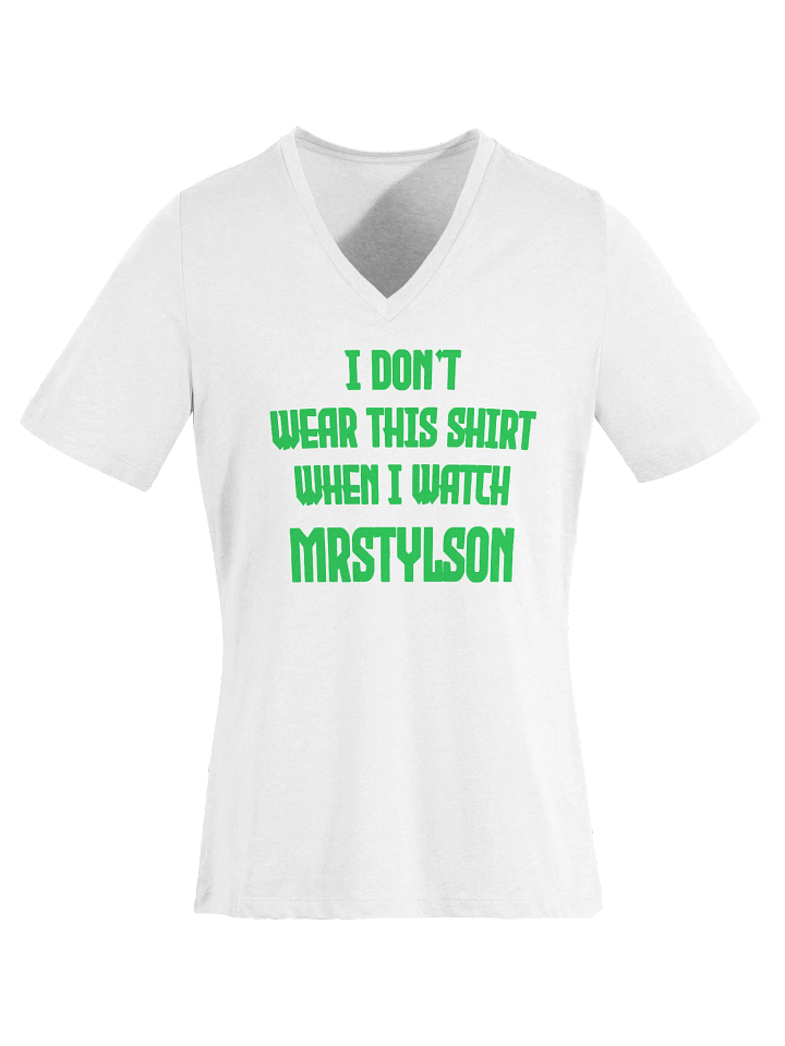 I Don't Wear This Women's V-Neck (Green Text) product image (51)