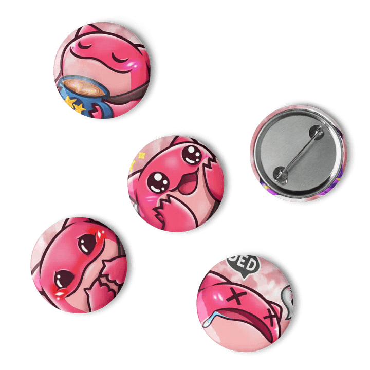 Shield Toad Emote Pin Badge Set (5pcs) product image (2)