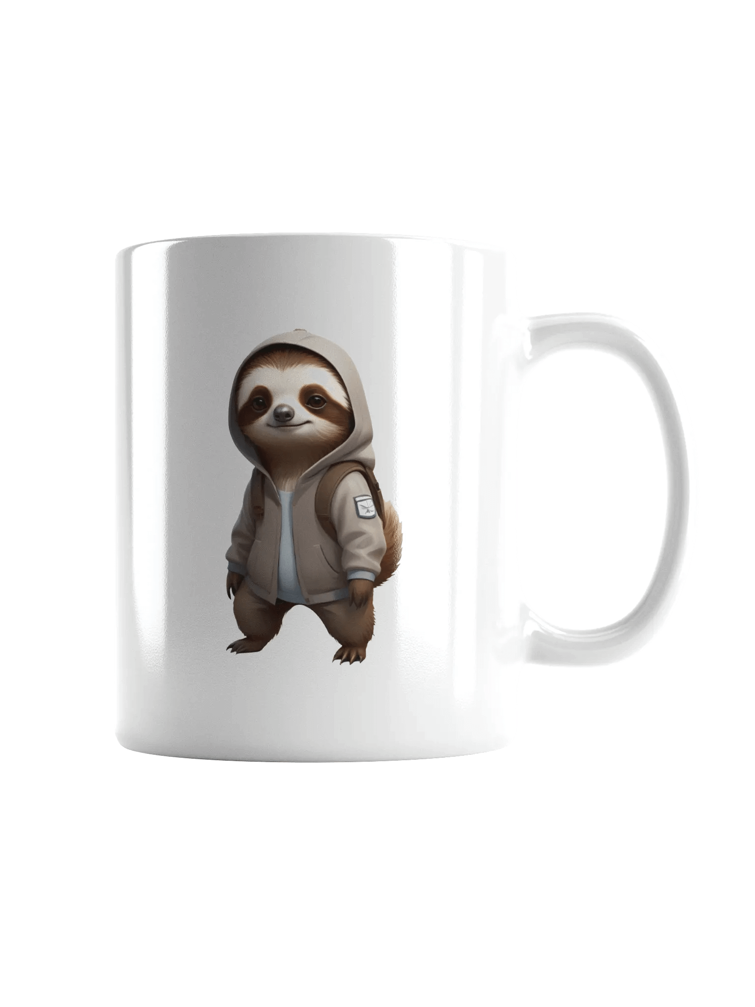 Cool Cartoon Sloth White Mug product image (2)