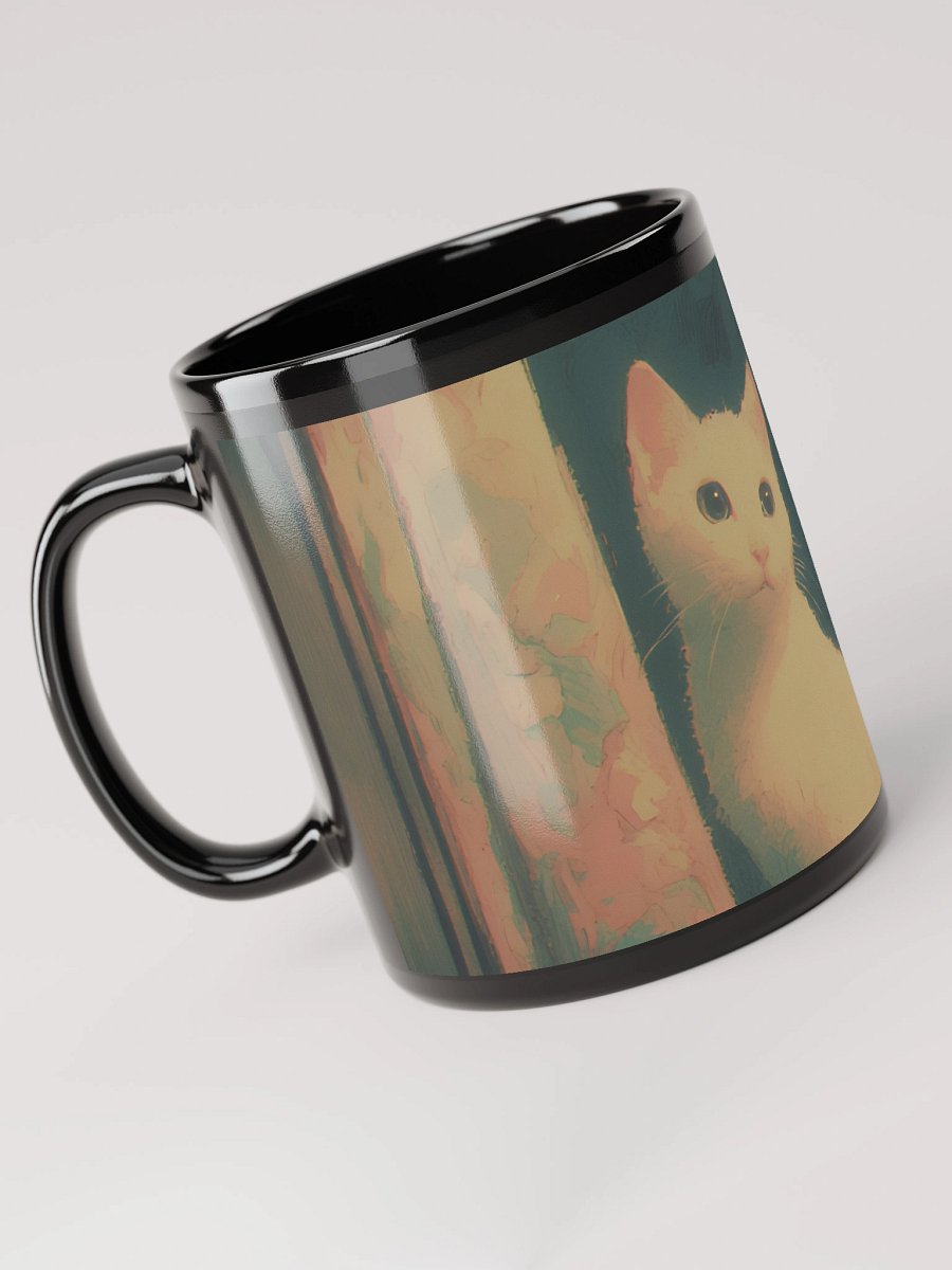 Serene Eyes Black Glossy Mug product image (6)