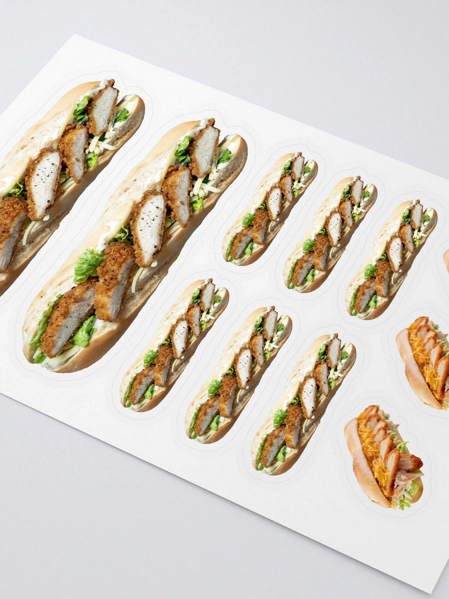 Chicken Fillet Roll Stickers product image (3)