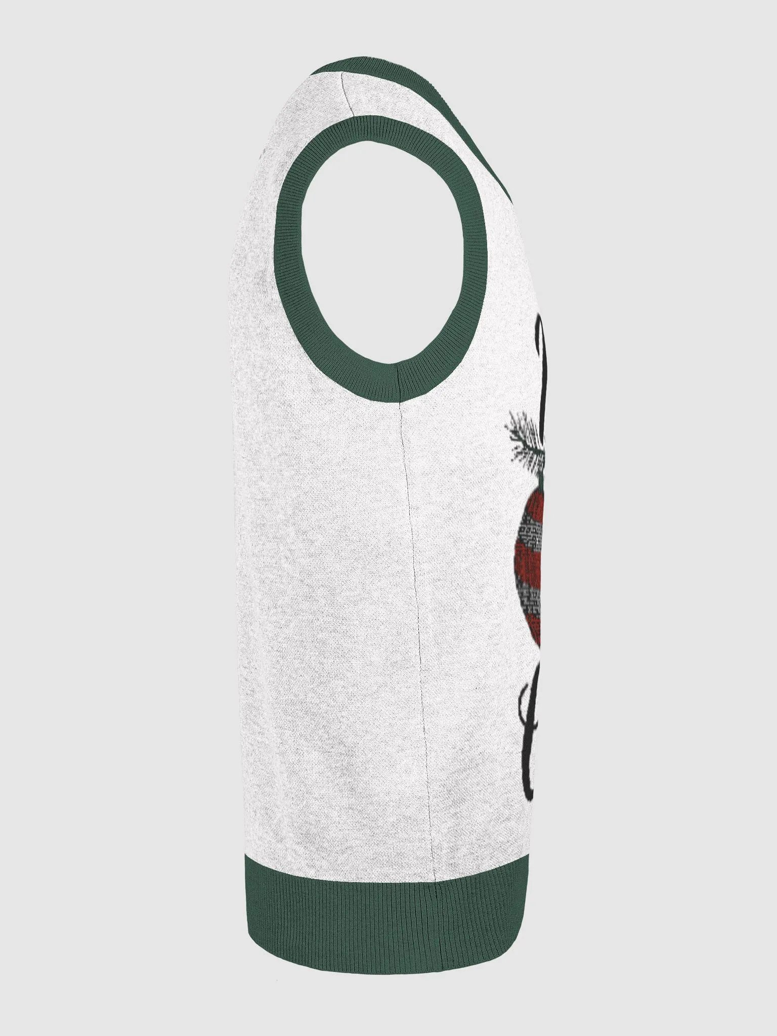 Simple Yet Expressive Merry Christmas Knitted V-Neck Vest product image (25)