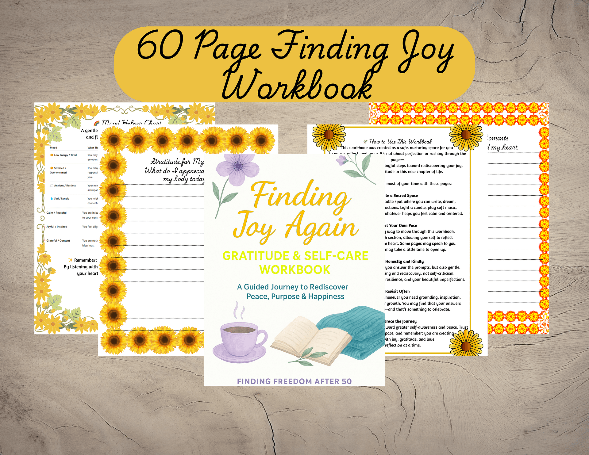 Finding Freedom After 50 Digital Bundle | Life Planner, Journals & Affirmations for Women 50+ | Self-Love, Joy & Confidence Kit product image (5)