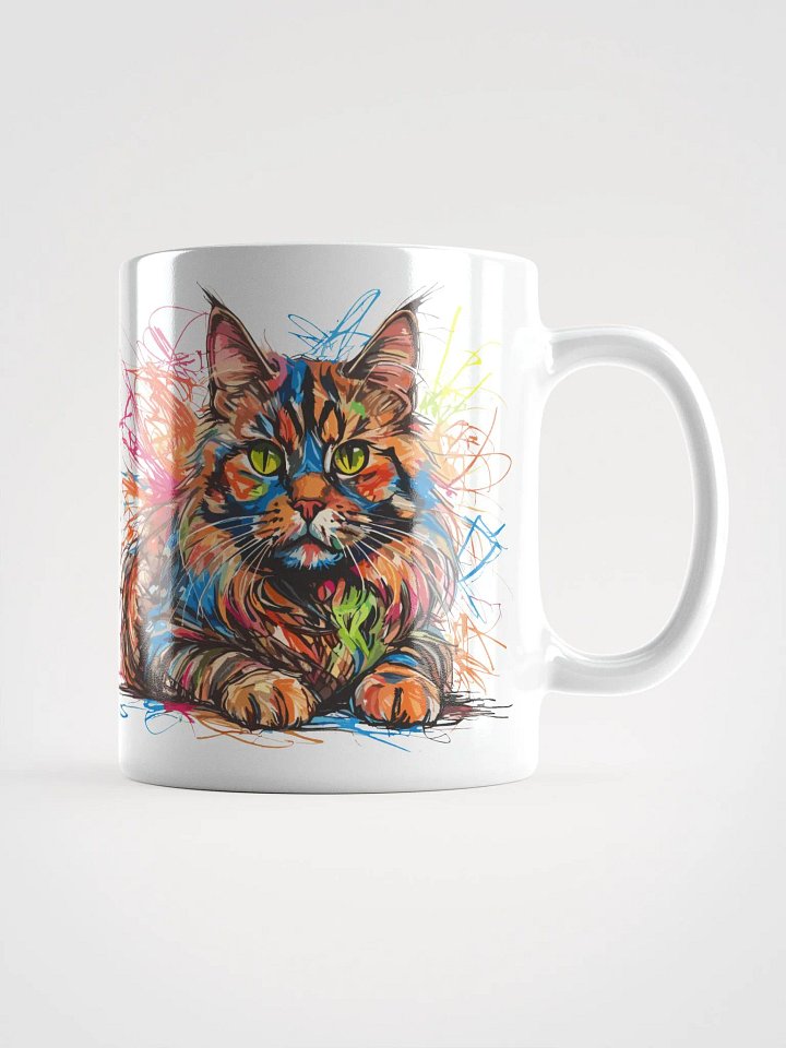 Graffiti Scribbles Cat 9 , Mug product image (1)