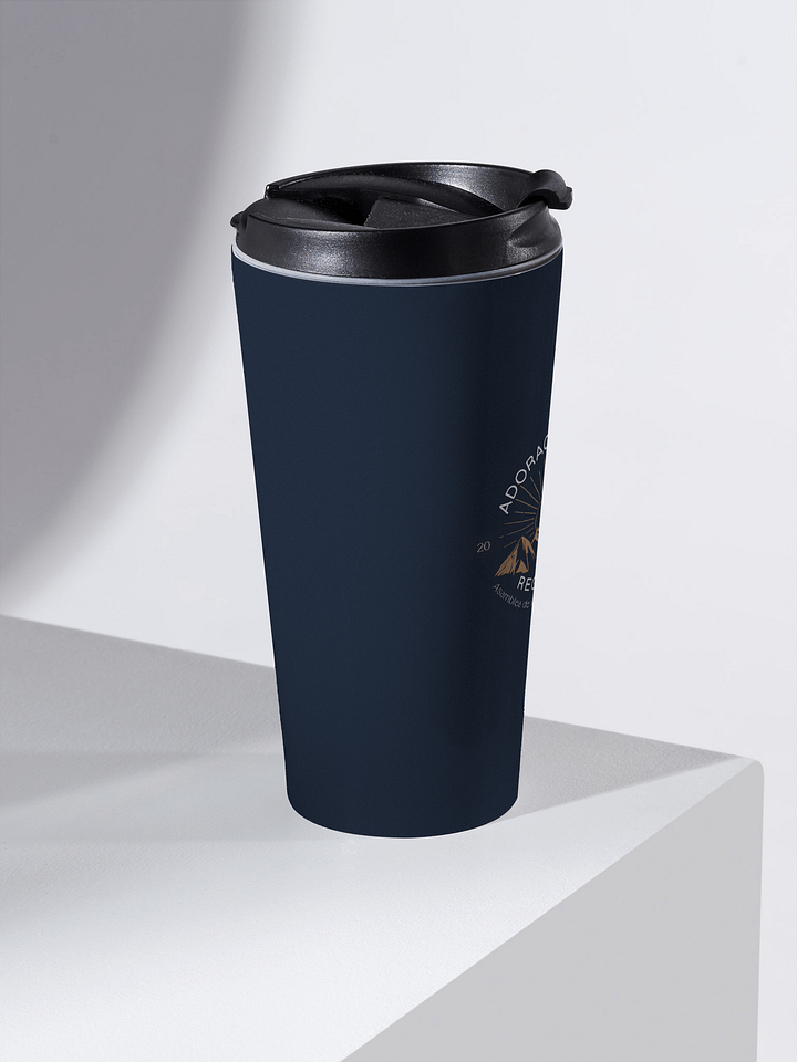 "Adoración Pura" Asamblea Regional | Majestic Mountains | Navy Stainless Steel Travel Mug product image (2)