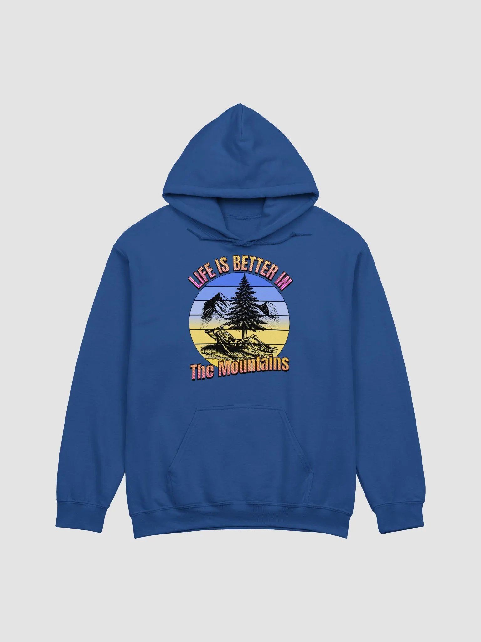 Life Is Better In The Mountains Skeleton Retreat Hoodie product image (1)