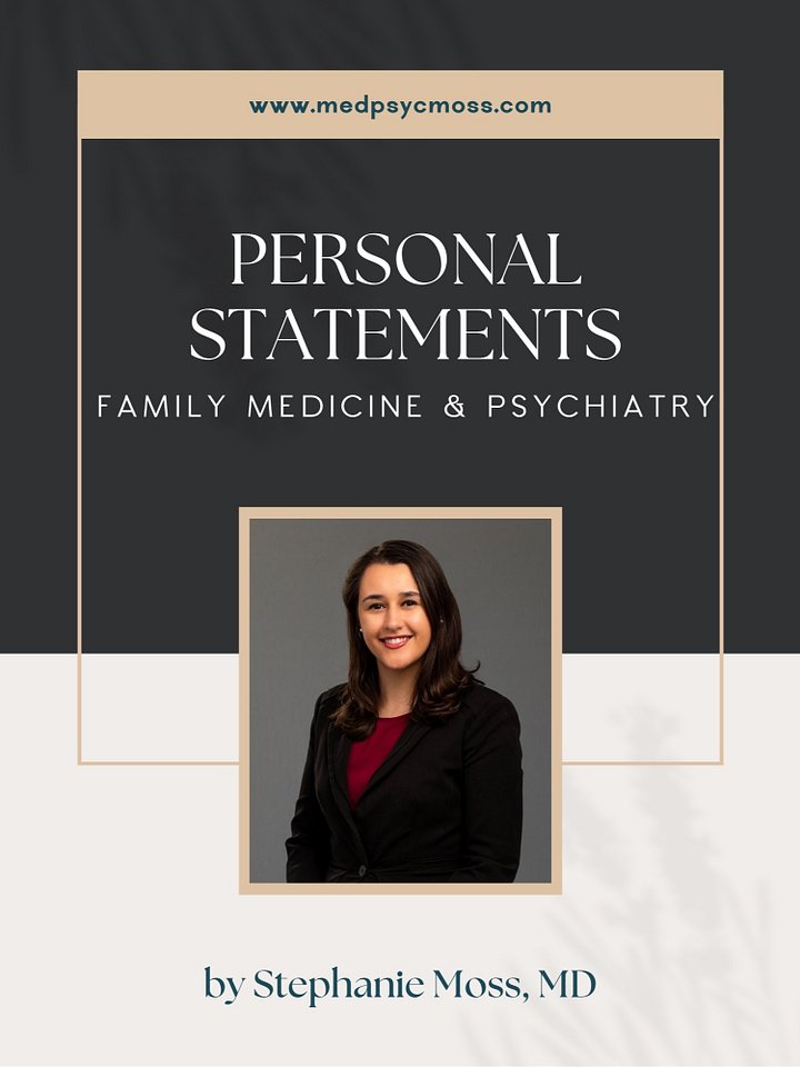 Personal Statement Psychiatry & Family Medicine product image (1)
