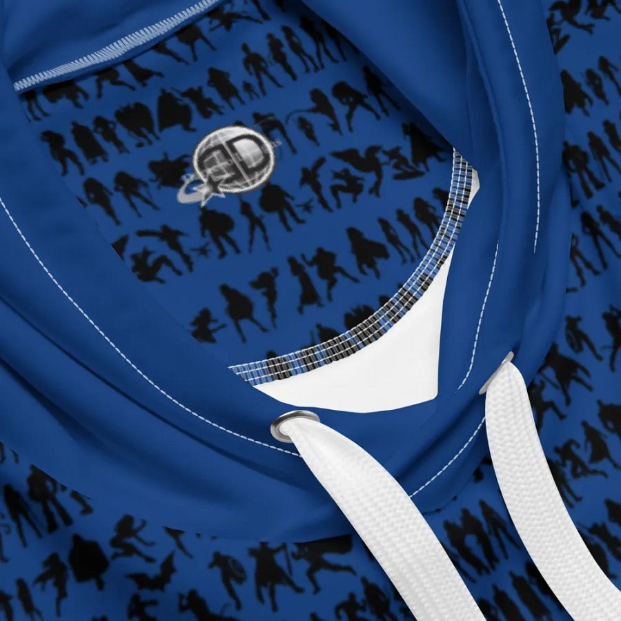 Sups Silhouette Symphony - Dark Cerulean | Unisex Hoodie product image (4)